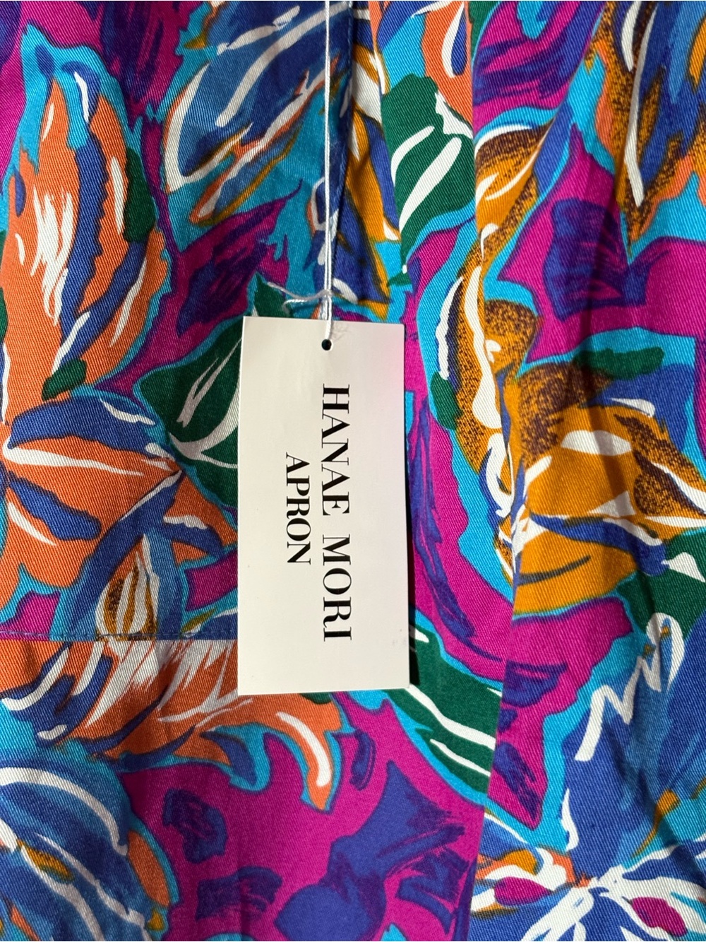 Hanae Mori Colorful Floral Apron,NWT - Picture 2 of 9